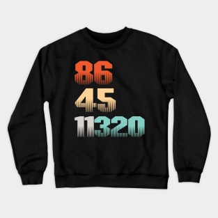 864511320 Anti Trump Election Theme Crewneck Sweatshirt